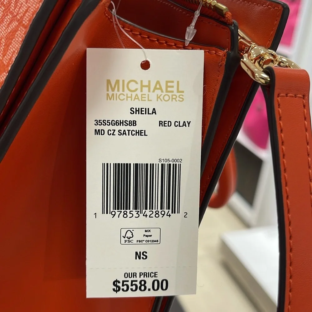 Michael Kors Sheila Medium Ombré Signature Logo Satchel Shoulder Crossbody Bag - Picture 11 of 16